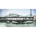 Nicolas BOUTRUCHE, Bir Hakeim De La Série Voyeurisme Au 1/10e , Photographie, Tirage Dibond Ou Plexiglass Et Caisson Lumineux, 100 X 200 Cm