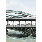 Nicolas BOUTRUCHE, Bir Hakeim De La Série Voyeurisme Au 1/10e , Photographie, Tirage Dibond Ou Plexiglass Et Caisson Lumineux, 100 X 200 Cm