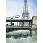 Nicolas BOUTRUCHE, Bir Hakeim De La Série Voyeurisme Au 1/10e , Photographie, Tirage Dibond Ou Plexiglass Et Caisson Lumineux, 100 X 200 Cm