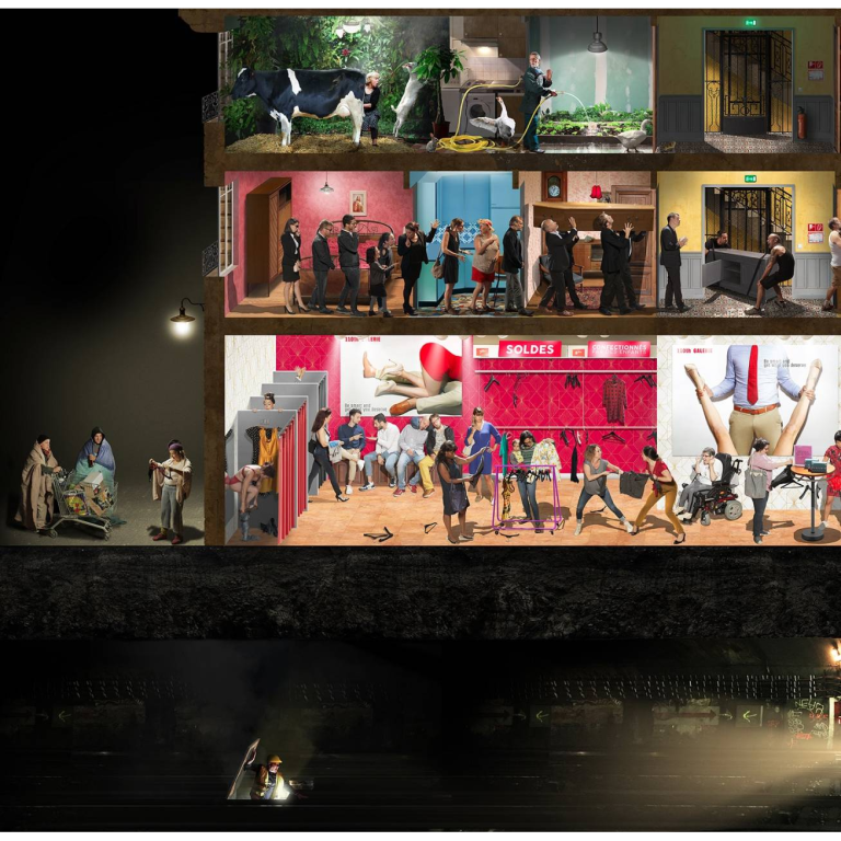 Nicolas BOUTRUCHE, La Vita É Bella, Photographie, Tirage Sur Dibond Ou Plexiglass Sur Caisson Lumineux, 160 X 128 Cm Ou 180 X 140 Cm