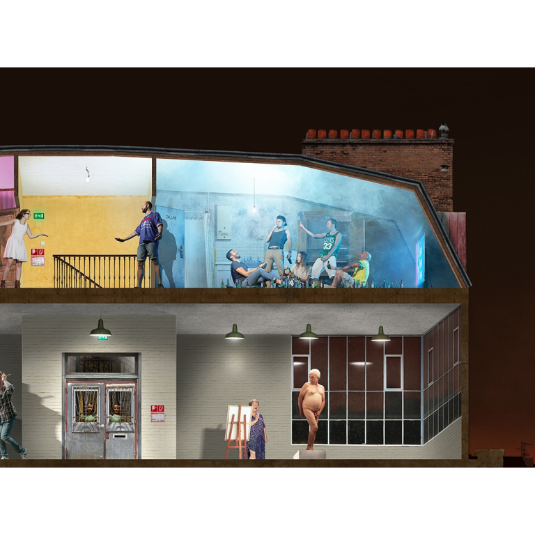 Nicolas BOUTRUCHE, La Vita É Bella, Photographie, Tirage Sur Dibond Ou Plexiglass Sur Caisson Lumineux, 160 X 128 Cm Ou 180 X 140 Cm