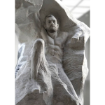 ASPENCROW, Atlas, Fibre de verre Eépoxy: poudre de marbre, poils naturels, silicone, 208 X 110 X 140 Cm