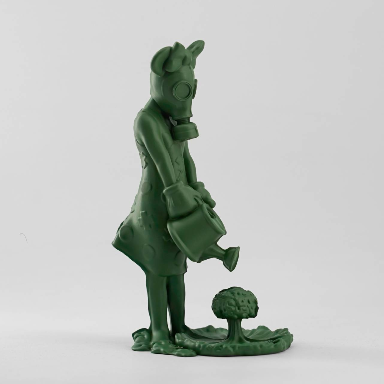 ASPENCROW, Toy Soldier Gril, Résine 27 X 15 X 9 Cm