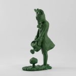 ASPENCROW, Toy Soldier Gril, Résine 27 X 15 X 9 Cm