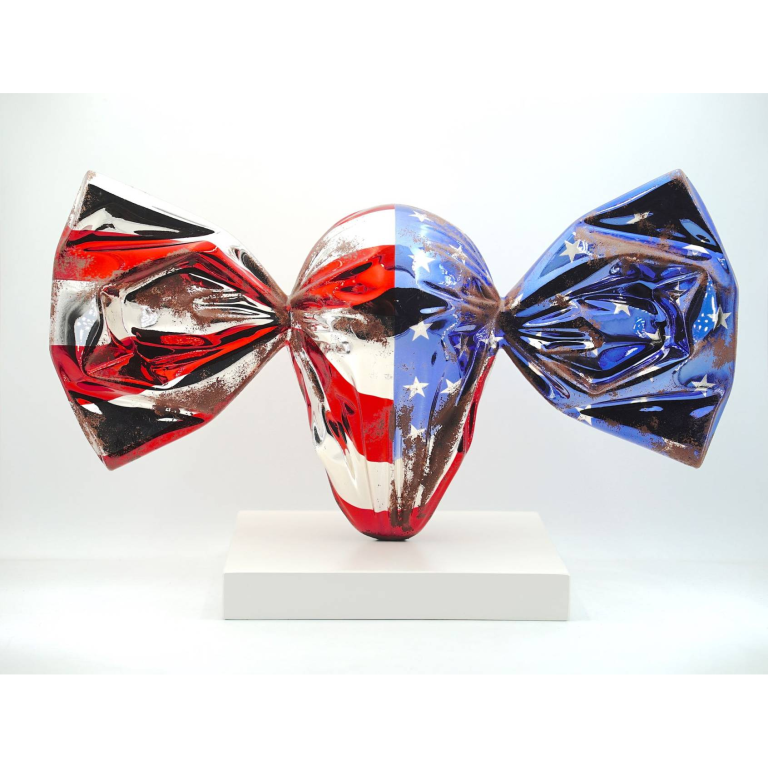 ASPENCROW, US Candy Rusty, Résine Chromé, 40 X 67 X 30 Cm