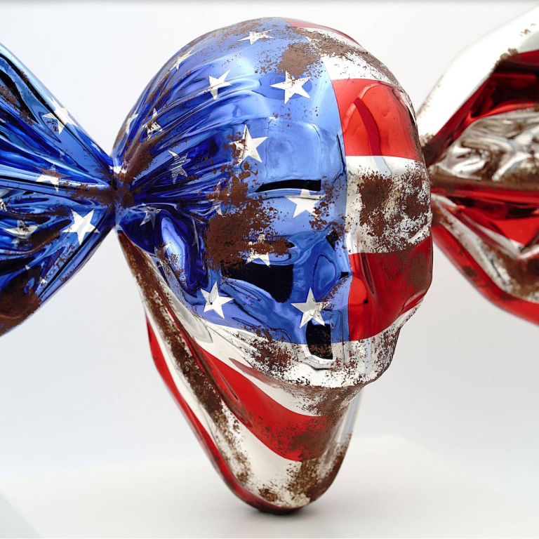 ASPENCROW, US Candy Rusty, Résine Chromé, 40 X 67 X 30 Cm