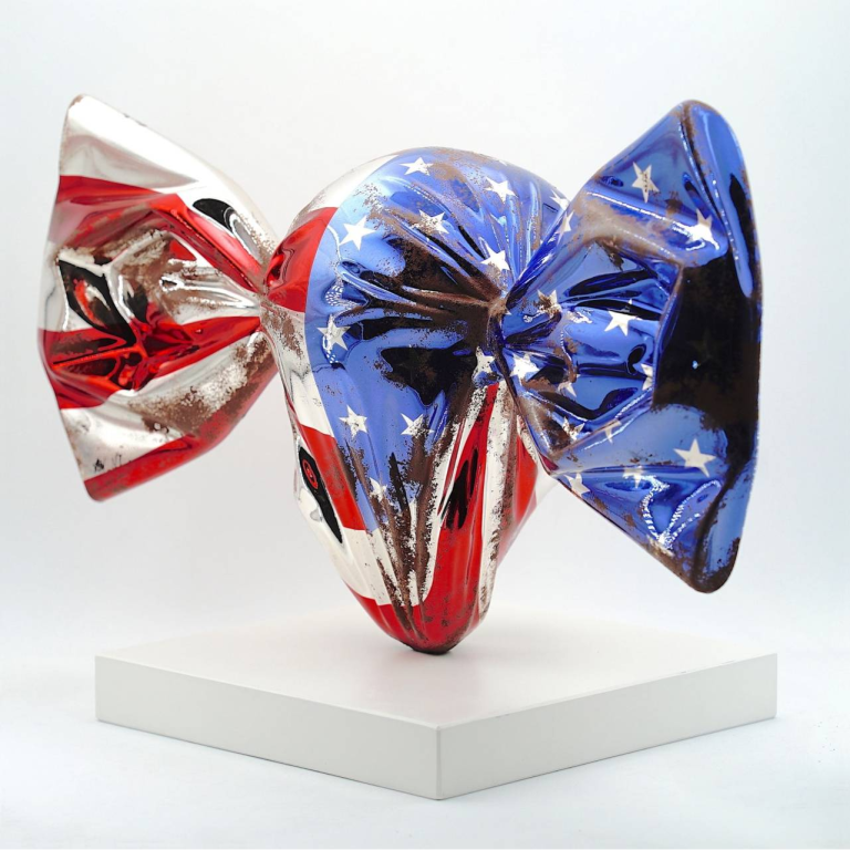 ASPENCROW, US Candy Rusty, Résine Chromé, 40 X 67 X 30 Cm