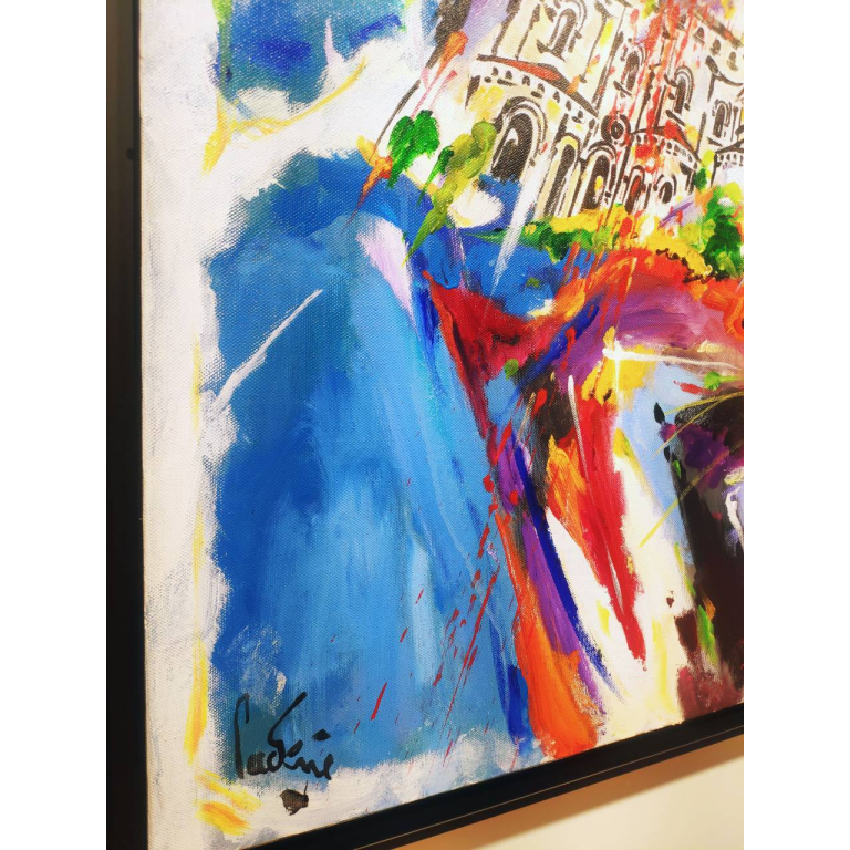 CADENE, St Sernin, Sur Toulouse Huile Et Acrylique Sur Toile, 100×100 Cm