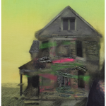 Jose Luis CENA, Follow the yellow brick road, peinture à l’huile, 80 x 80 cm