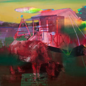 Jose Luis CENA, The stéréotype, Peinture à l'huile, 120 x 120 cm