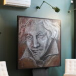 CHAT NOIR Beethoven MusicWall Gravure D’art Musicale Pièce Unique 150 X 150 Cm