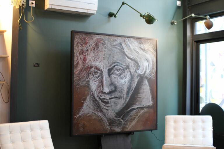 CHAT NOIR Beethoven MusicWall Gravure D’art Musicale Pièce Unique 150 X 150 Cm