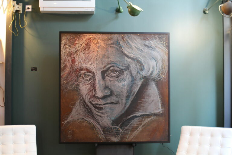 CHAT NOIR Beethoven MusicWall Gravure D’art Musicale Pièce Unique 150 X 150 Cm 4