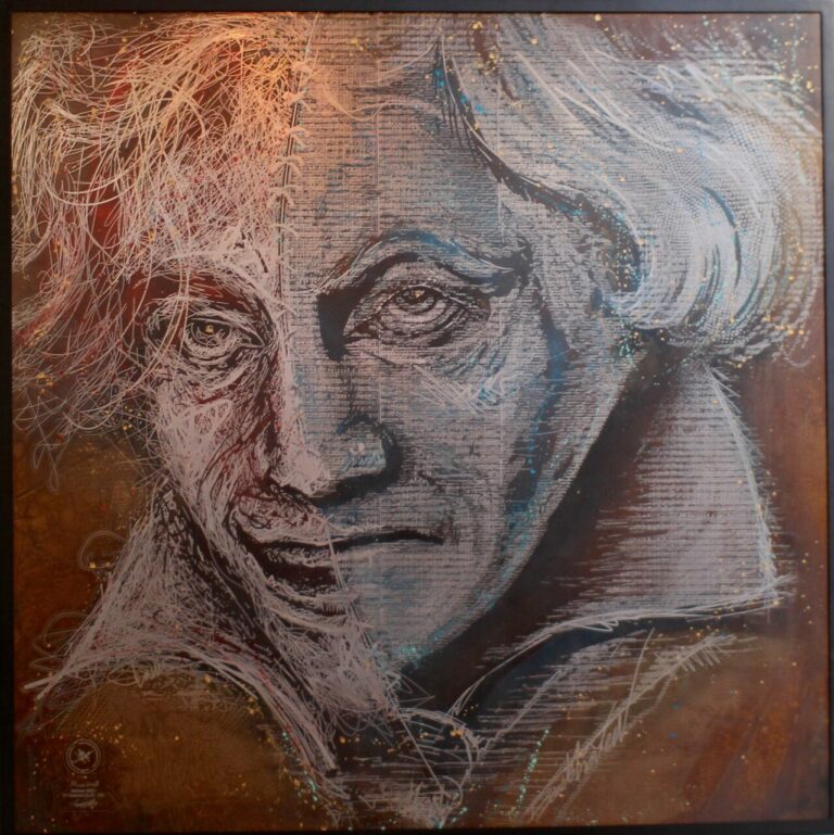 CHAT NOIR Beethoven MusicWall Gravure D’art Musicale Pièce Unique 150 X 150 Cm 4