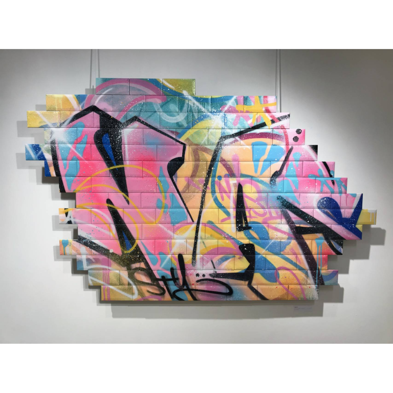 NASTY, Paris city subway, Peinture Aérosol, 104 X 165 X 5 Cm