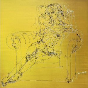 Virut PANCHABUSE, Dripping, Acrylique sur toile, 150 x 150 cm