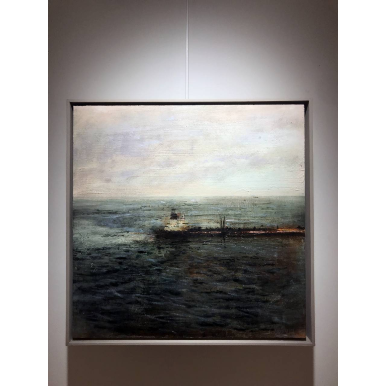 QUINCOCES, Prestige II, Huile Sur Bois, 40 X 40 Cm