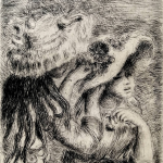 Auguste RENOIR, Le Chapeau Épinglé, Vers 1894, Gravure Signée Dans La Planche, 11,5 X 8 Cm