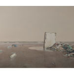 Zabaleta Joseba Sanchez – Nevera en la playa – Huile sur toile  – 57,9 X 69 cm