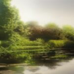 Jean-Marc AMIGUES, Paysage Lacustre, Huile Sur Toile, 120 X 180 Cm