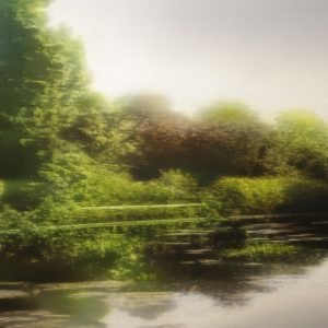 Jean-Marc AMIGUES, Paysage Lacustre, Huile Sur Toile, 120 X 180 Cm