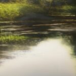 Jean-Marc AMIGUES, Paysage Lacustre, Huile Sur Toile, 120 X 180 Cm