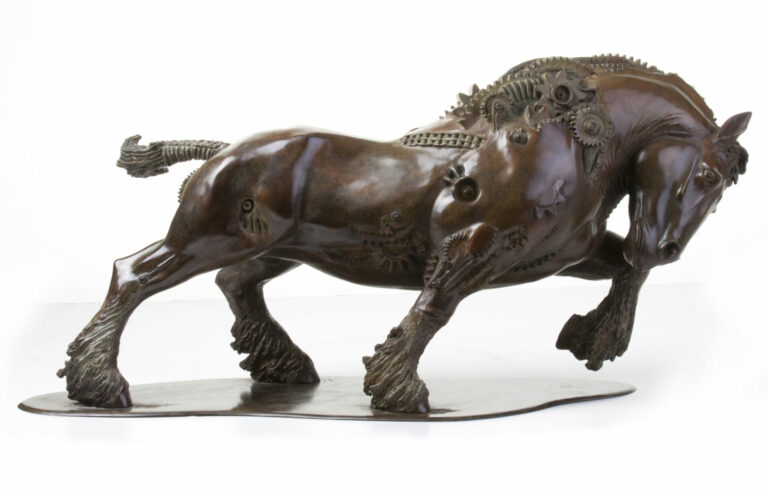 Thierry BENENATI, Chevaleresque, Bronze, 43 X 94 X 27 Cm