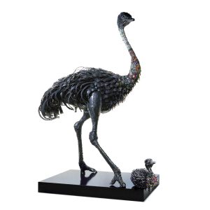 Thierry BENENATI, Miss Bling Bling, Pièce Unique, Acier, Perles et Cristaux Svarowski, 190 X 135 X 60 Cm