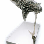 Thierry BENENATI , Requin Cimetière, Bronze Recouvert D’argent, 74 X 102 X 45 Cm