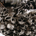 Thierry BENENATI , Requin Cimetière, Bronze Recouvert D’argent, 74 X 102 X 45 Cm