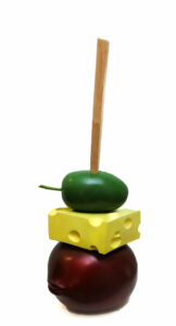 Dominique RAYOU, Cocktail vernissage, Bronze et bois (8 Ex. + 4 E.A.), 56 x 26 x 23 cm