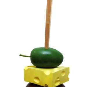 Dominique RAYOU, Cocktail vernissage, Bronze et bois (8 Ex. + 4 E.A.), 56 x 26 x 23 cm