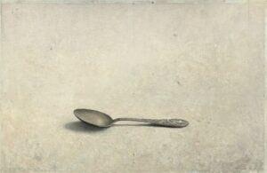 Zabaleta Joseba Sanchez, Cuchara XXI, Huile sur bois, 24 X 38,5 cm