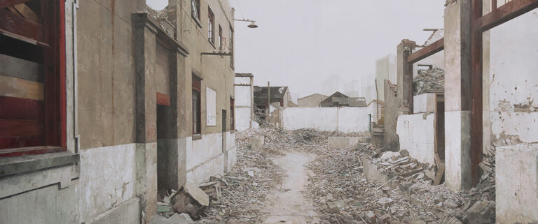 Zabaleta Joseba Sanchez ZABALETA, Pekín 244, Huile sur bois, 244 X 87 cm