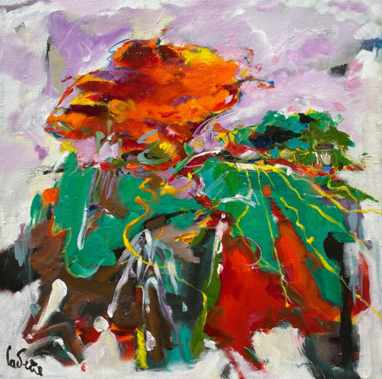 Bernard CADENE, Le Centenaire, Acrylique et huile sur toile, 80 x 80 Cm