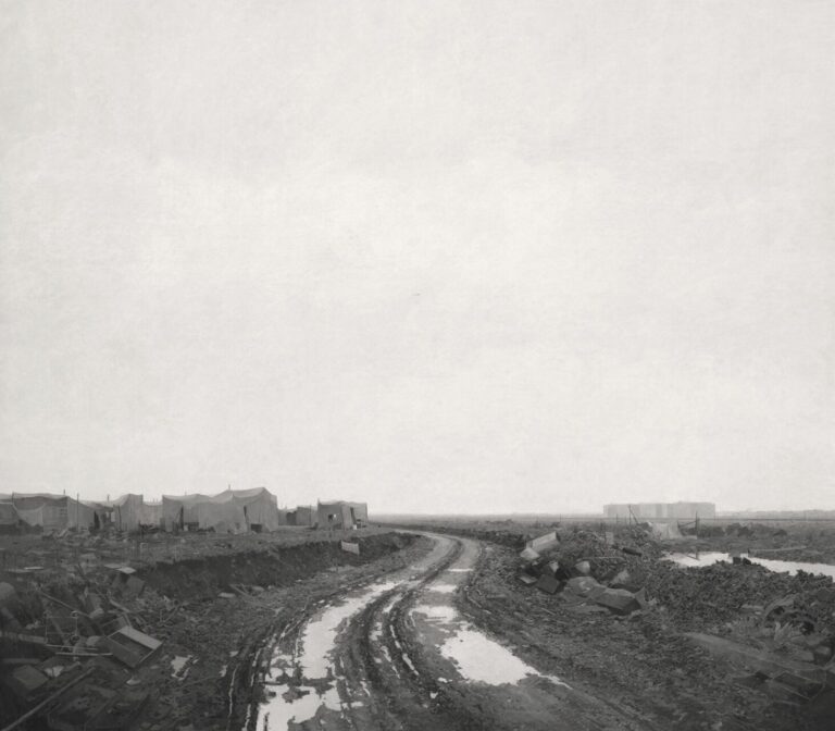 Joseba Sanchez ZABALETA, Periferia sin ciudad, Huile sur bois, 170 x 190 cm