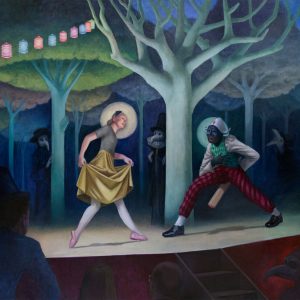 David FESTOC, Théâtre Nocturne, Huile sur toile, 150 x 200cm
