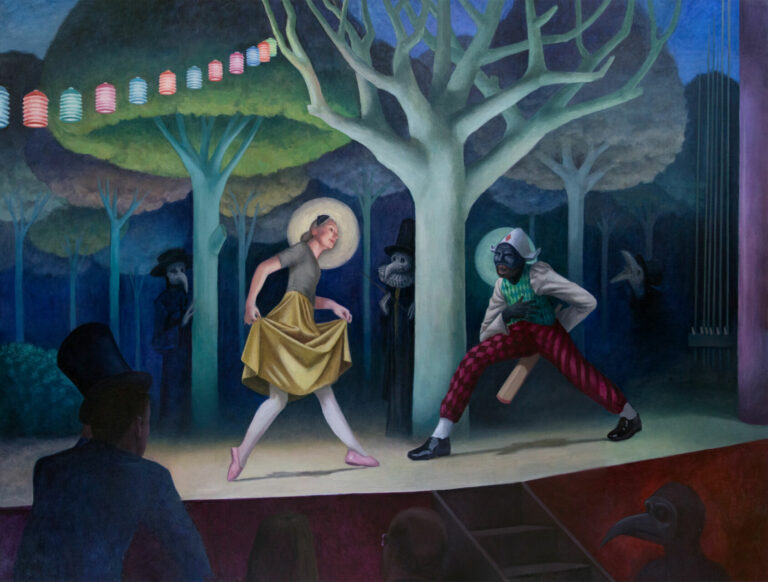 David FESTOC, Théâtre Nocturne, Huile sur toile, 150 x 200cm