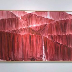Zhang Qiongfei, Tissu Rouge Série No. 4 红布 系列之四, Acrylique sur toile, 140 x 225 cm