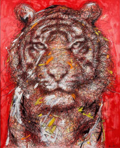 Hom Nguyen - L'année du tigre - Lithographie