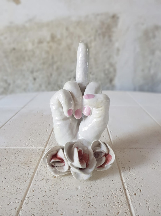 Lidia KOSTANEK, Doigt 2, Céramique, 16,5 X 8 Cm