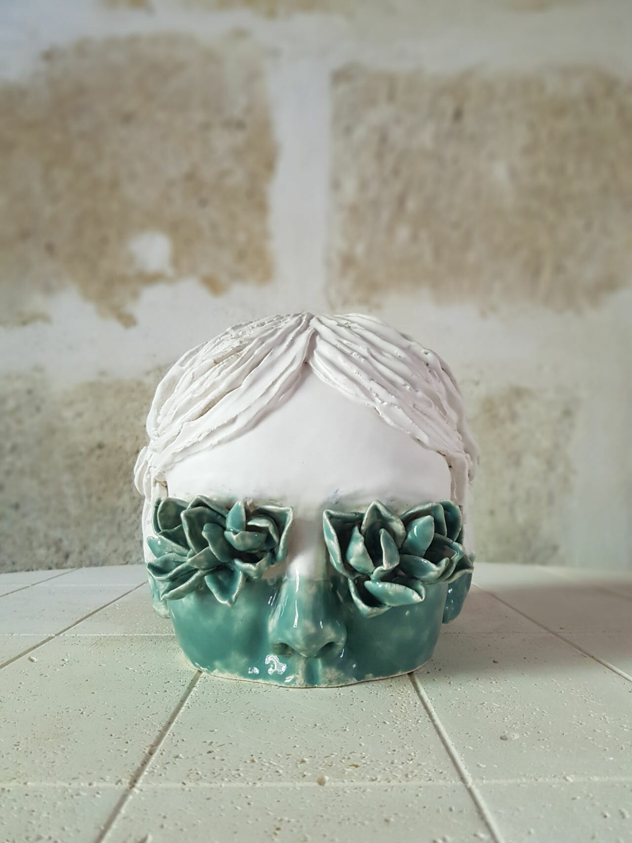 Lidia KOSTANEK, Nénufar, Céramique, 20 x 20 cm