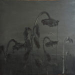 ZHANG Quelques Tournesols 80 X 80 Cm