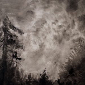 Zhang - La Nuit - Encre De Chine Sur Toile - 114x140cm