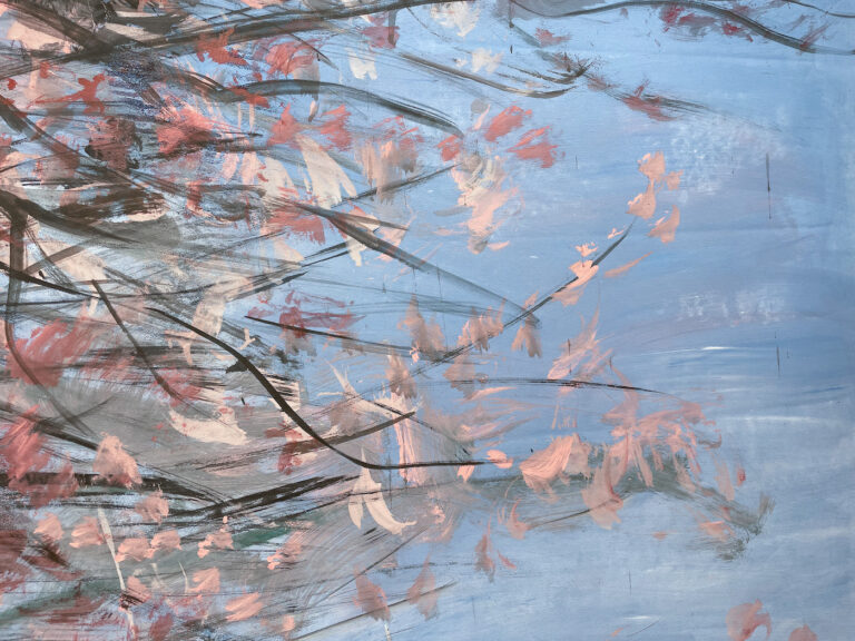 ZHANG Qiongfei Fleurs De Printemps Acrylique Sur Toile 215 X 135 Cm4