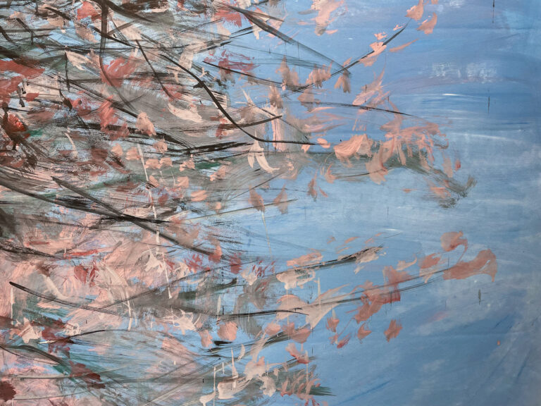 ZHANG Qiongfei Fleurs De Printemps Acrylique Sur Toile 215 X 135 Cm5