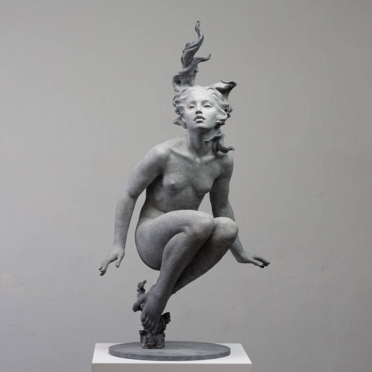 Coderch & Malavia Galène Bronze 76 X 46 X 32 Cm PATINE GRISE (1) 1MO