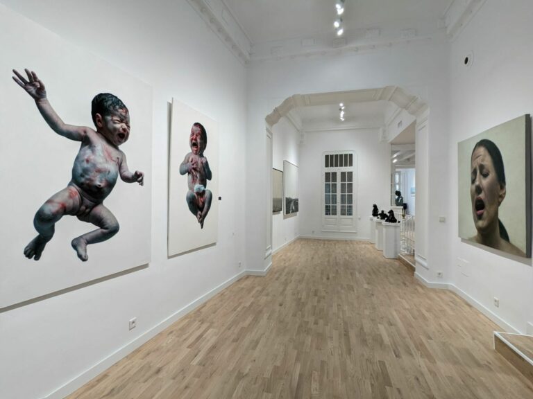 MORALES – Adam & Ève – Installation -Huile sur toile – 150 x 150 cm