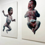 MORALES – Adam & Ève – Installation -Huile sur toile – 150 x 150 cm