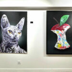 ONEMIZER – Installation – Pimp my cat – Technique mixte sur toile